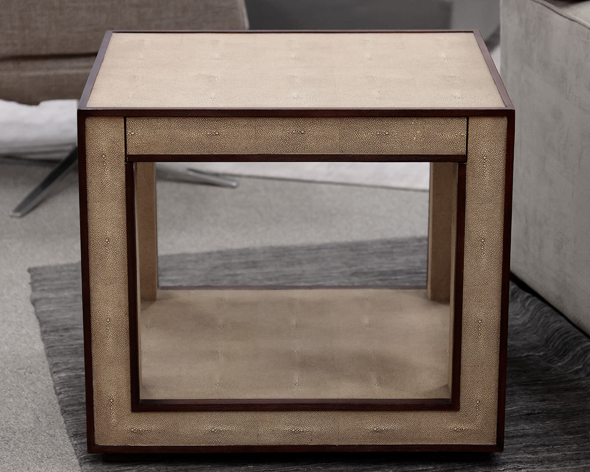 Lillian August for Hickory White Shagreen Accent Table