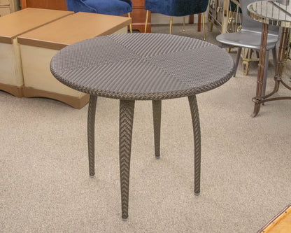 Dedon Dark Woven Outdoor Wicker Bistro Dining Set