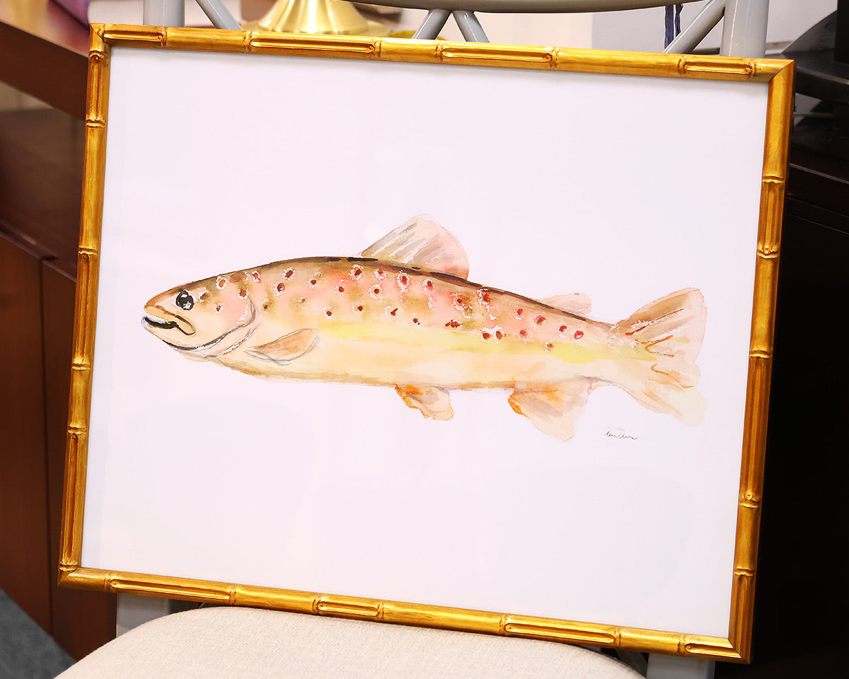 Framed Giclee:  "Colorful Trout I"