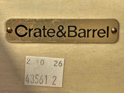 Crate & Barrel Tate 32" 5-Drawer Tall Dresser in Light Stone Finish
