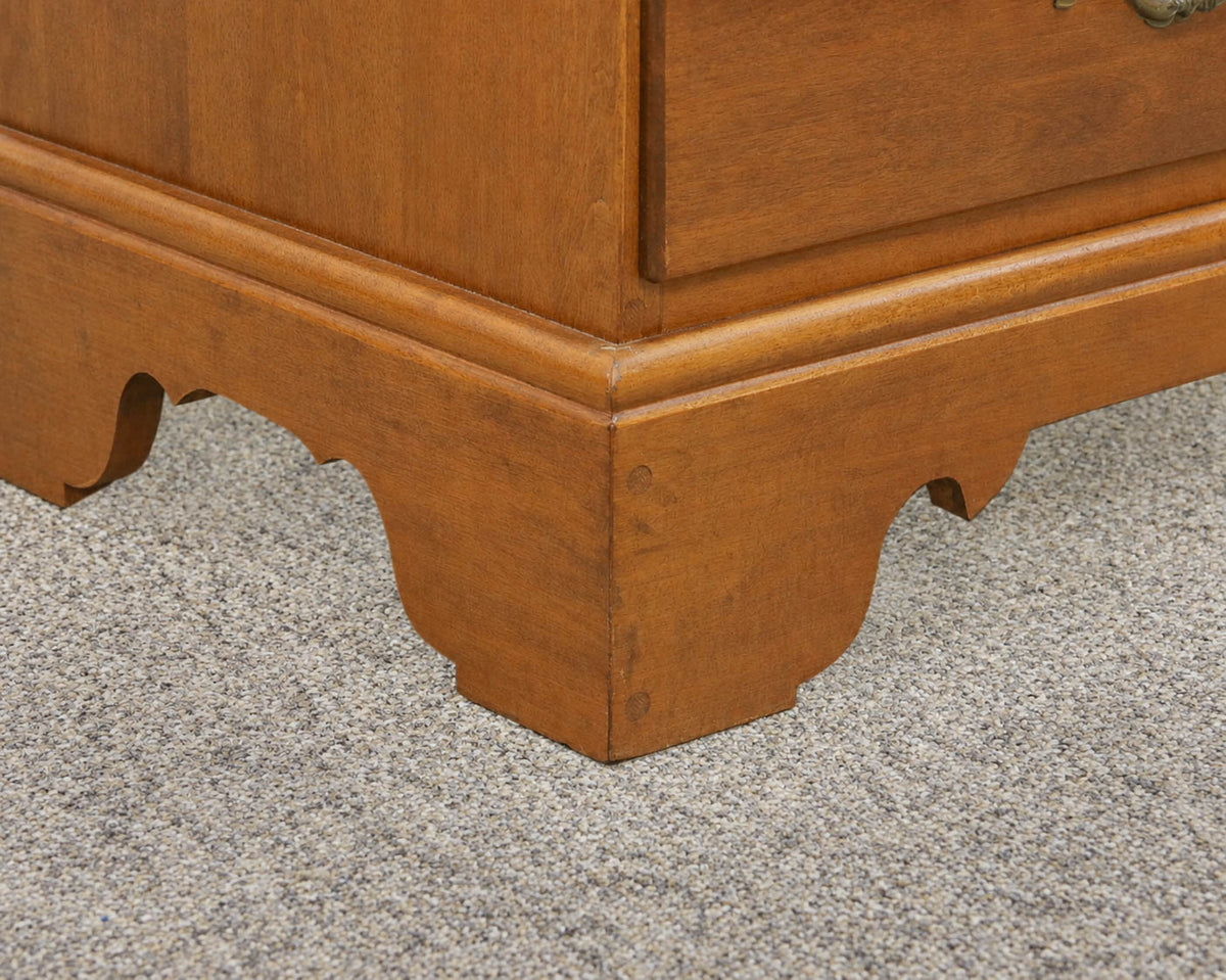 Ethan Allen Solid Rock Maple Four Drawer Nightstand