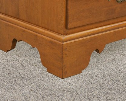 Ethan Allen Solid Rock Maple Four Drawer Nightstand
