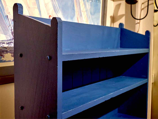 'Buoy Blue' Finish 5 Shelf Bookcase