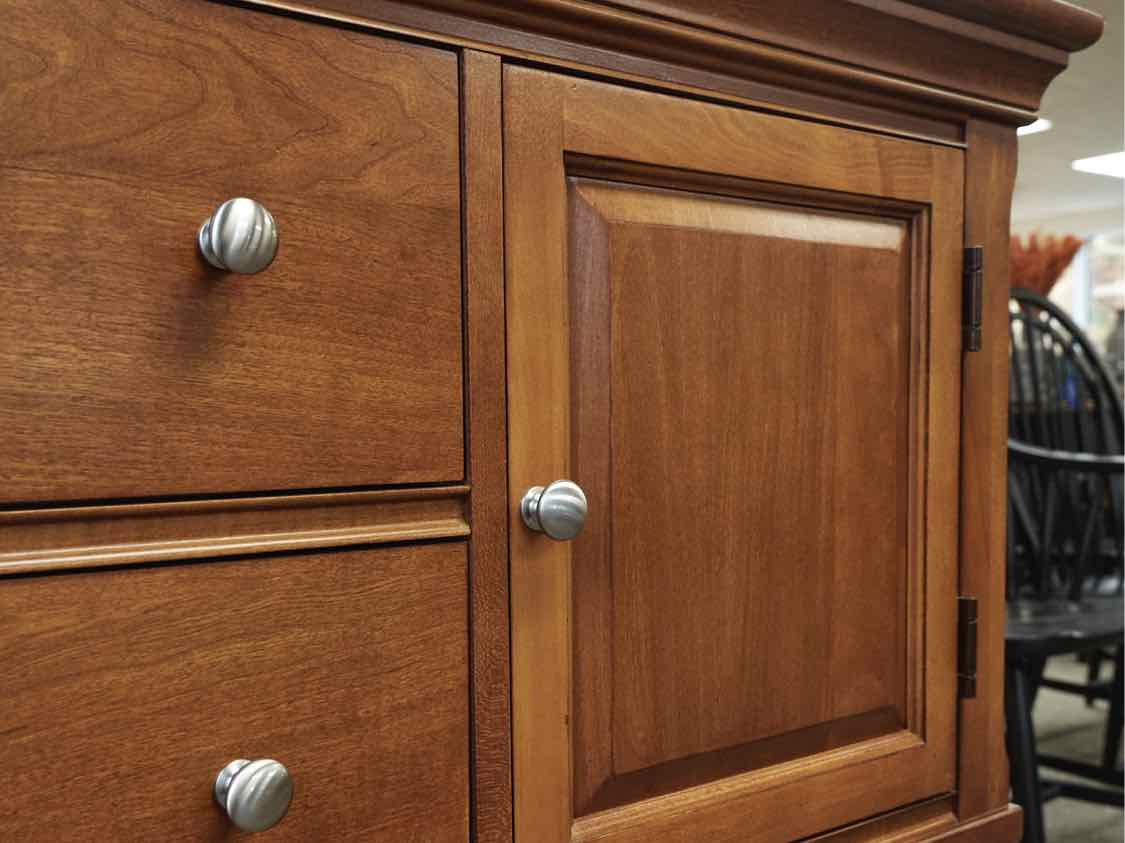 Thomasville Server in Cherry with Brushed Nickel Pulls