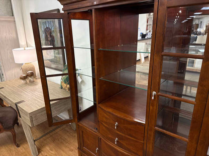 Lighted Cherry China Cabinet