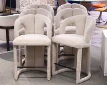 Set of 6 Upholstered Modern Style Bar Stools