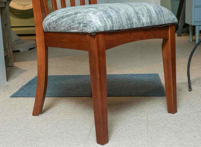 Birch Dining Table & (6) Birch Slat Back Dining Chair Set