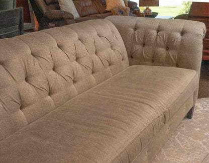 Sam Moore 'Astrid' Grey Tufted Back Sofa