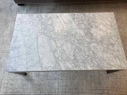 Crate & Barrel 'Parsons' Marble Top Coffee Table