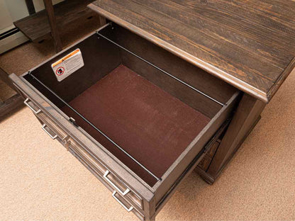 Driftwood Charcoal Fiinsh 2 Drawer Lateral File Cabinet