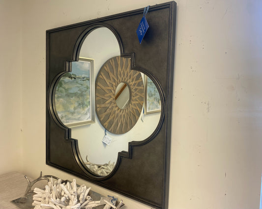 Universal  "Sojourn" Gunmetal Grey Metal Mirror