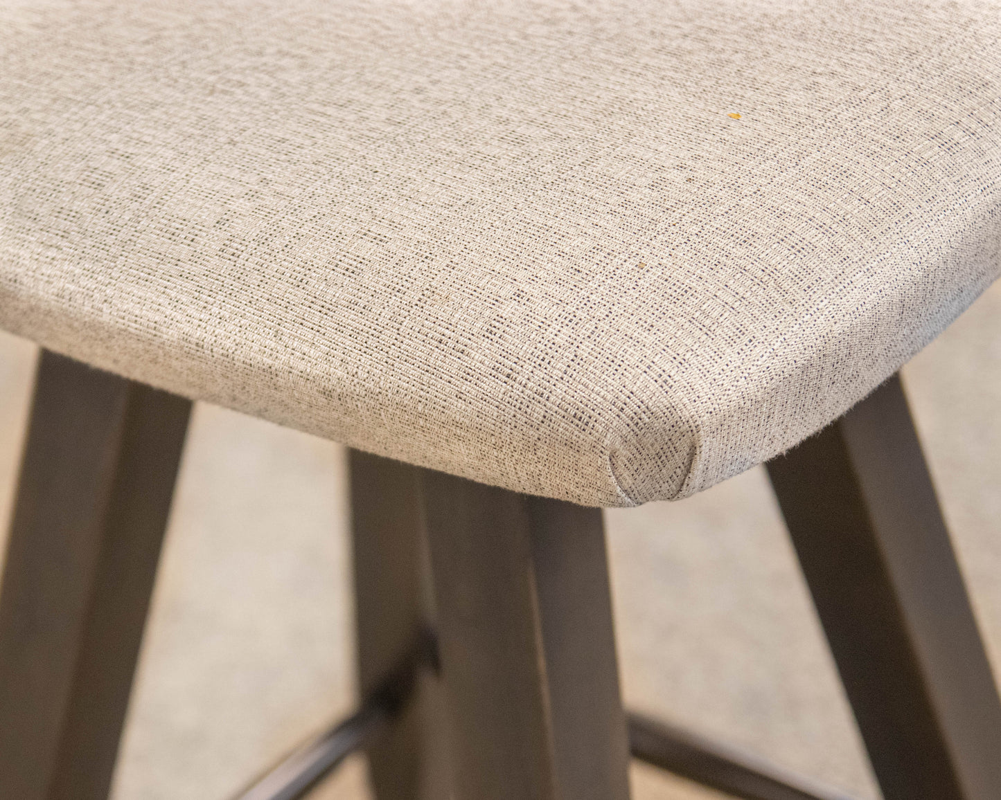 Canadel Expanding Pub-Height Table & Set of 6 Counter Stools in Grey Finish