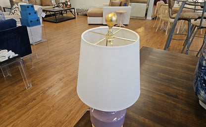 Porcelain Lavender Cover Jar Lamp