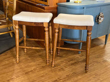 Pair of Taupe Bar Stools