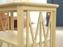 Cream Finish Side Table