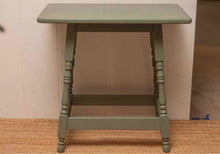 Pair of Vermont Maple Side Tables in  Eucalyptus Green Finish