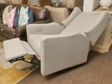 Million Dollar Bay Co PowerSwivel   Recliner In Silver Gray  Upholstery