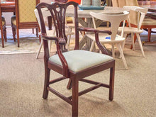 Baker Mahogany Chippendale Revival Arm Chair