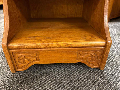 Carved Oak Nightstand
