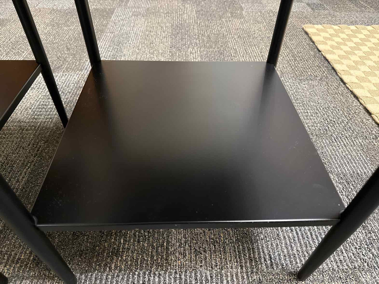 Pair Of West Elm 'Metalwork' Mini Nightstands