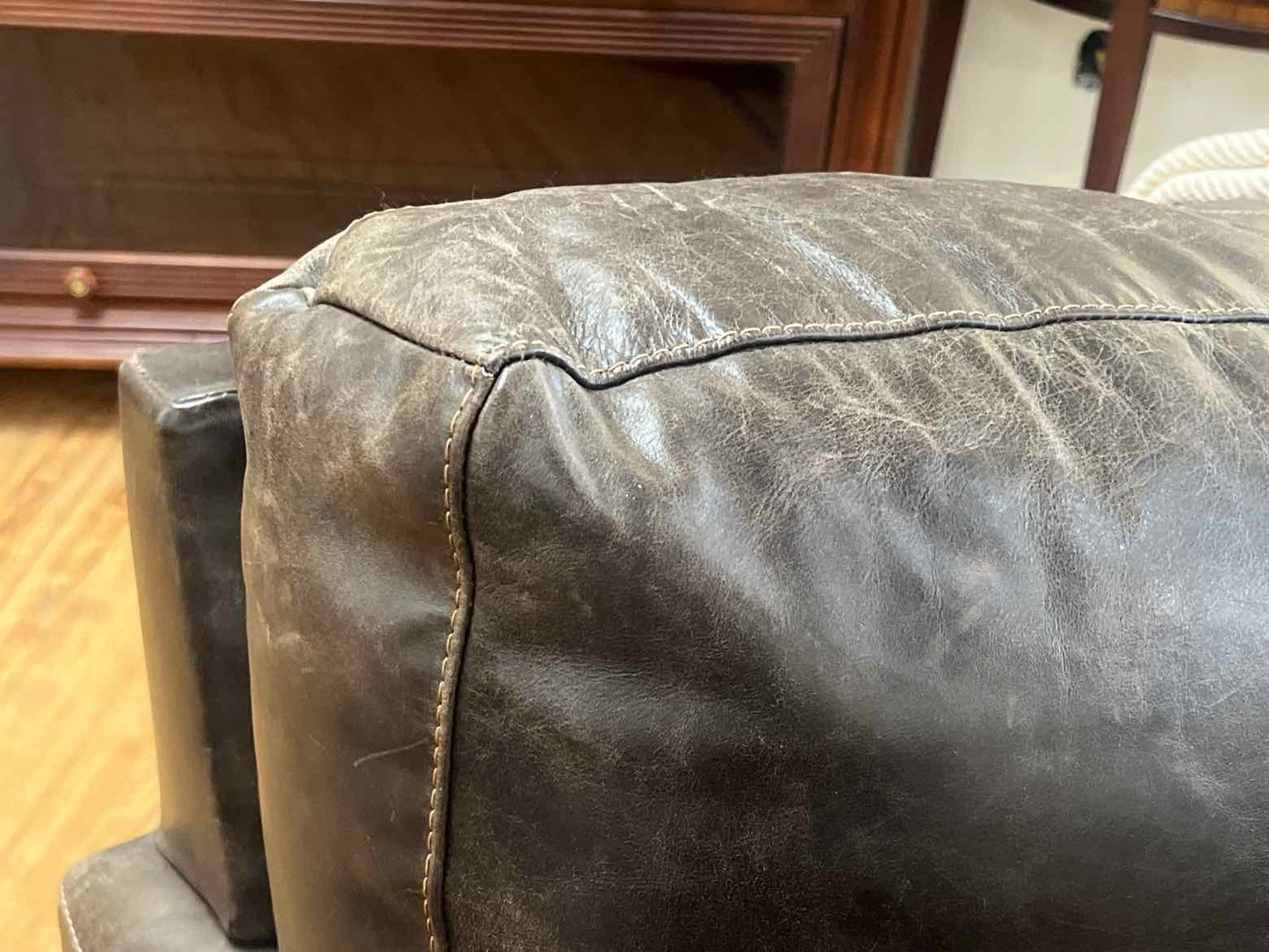 Pottery Barn Chocolate Leather Club Chair