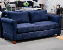 Simplicity Sofa Two-Cushion Blur Microsuede Sofa