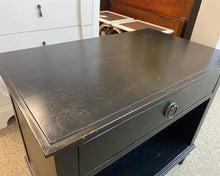 'Maison' Black 1 Drawer Nightstand with Open Storage