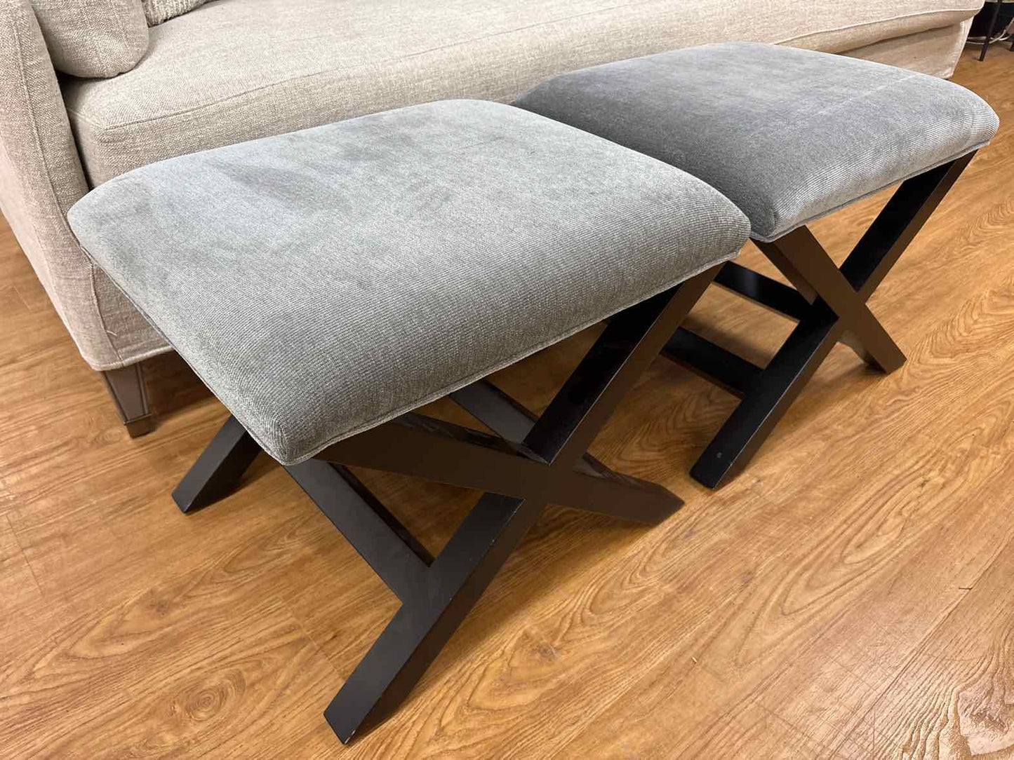 Pair of Bernhardt Ottomans