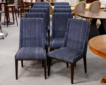 Set of 10 Theodore Alexander 'Lido' Upholstered Side Chairs