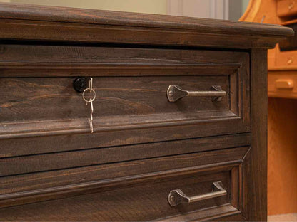 Driftwood Charcoal Fiinsh 2 Drawer Lateral File Cabinet