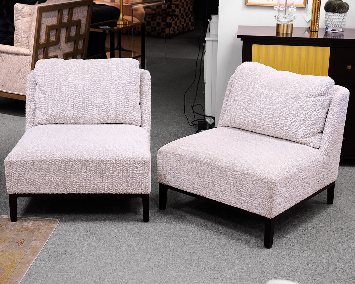 Pair of Anees Furniture 'Parkview' Custom Club Chairs