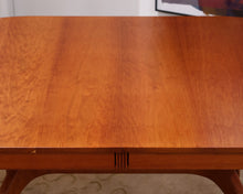 Oval Cherry Dining Table with Leaves
