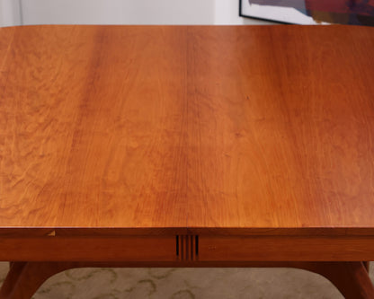 Oval Cherry Dining Table with Leaves