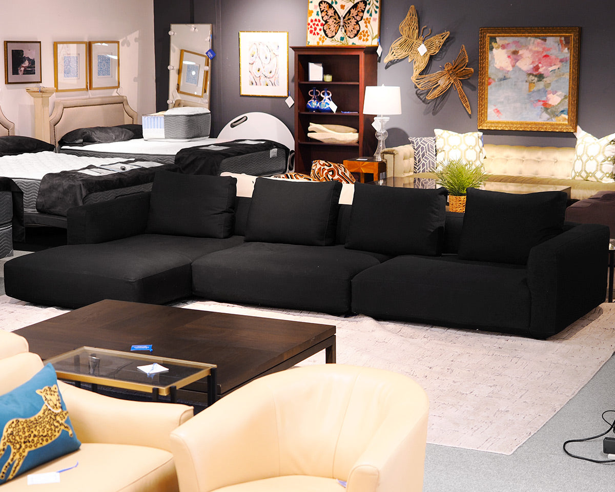 Custom Three-Piece Zanotta Alta Piano Sectional