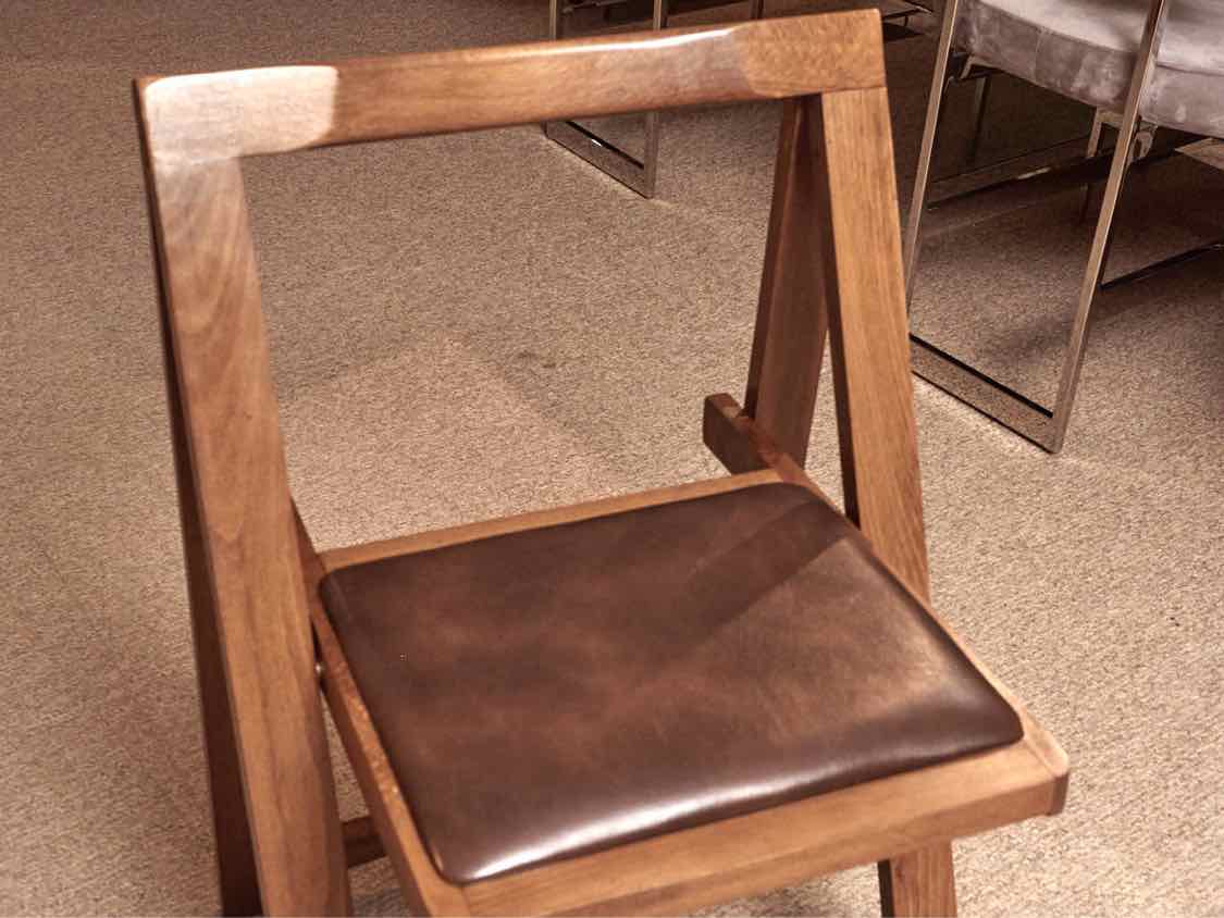 Cherry Drop Leaf Table  On Casters & 4 Chairs