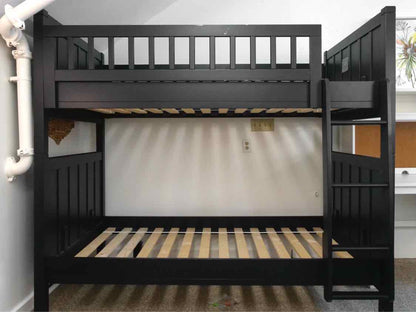 Pottery Barn Midnight Blue/Black Bunkbed with Ladder