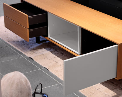 Treku "Aura" Teak and White Media Furniture