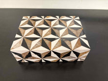 Small Decorative Box with Geometric Star Pattern