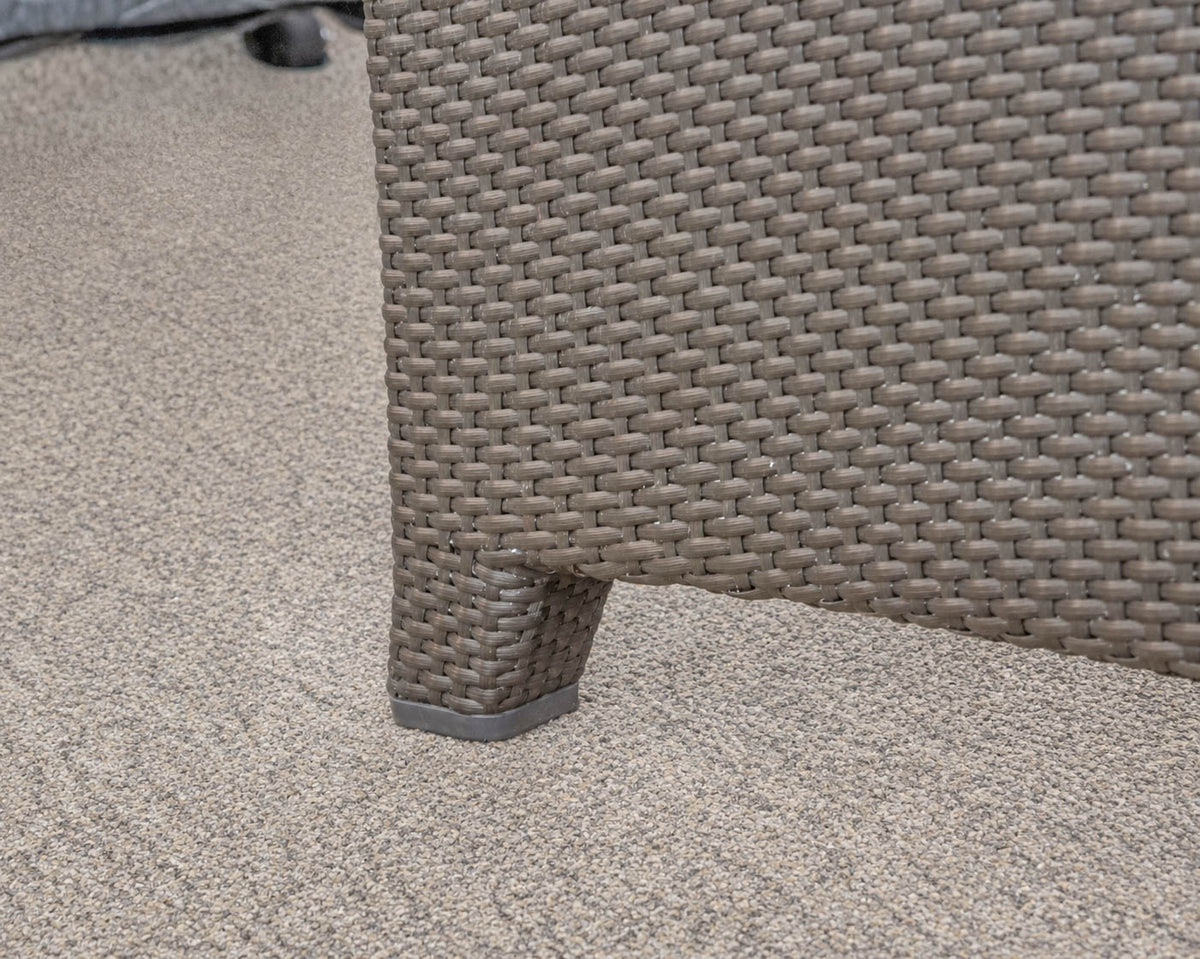 Dedon Dark Woven Wicker Outdoor Sofa & Chair Set