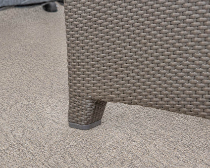 Dedon Dark Woven Wicker Outdoor Sofa & Chair Set