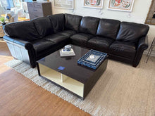 Futura 'Cordovan' 2- Piece Leather L Sectional