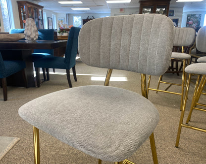 Set of 4 Tov Furniture Counter Stools with Gold Finish Legs