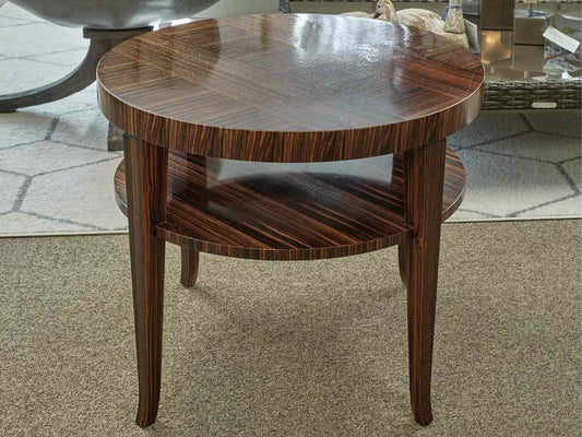 John Widdicomb Zebra Wood Side Table