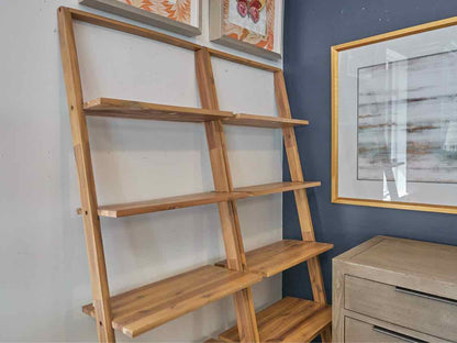 Pair of Boston Interiors Pine Leaning Bookcases