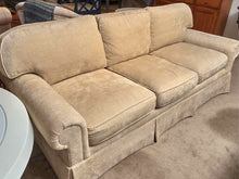 EJ Victor  Beige  Chenille Blend Upholstered 3 Cusion Sofa