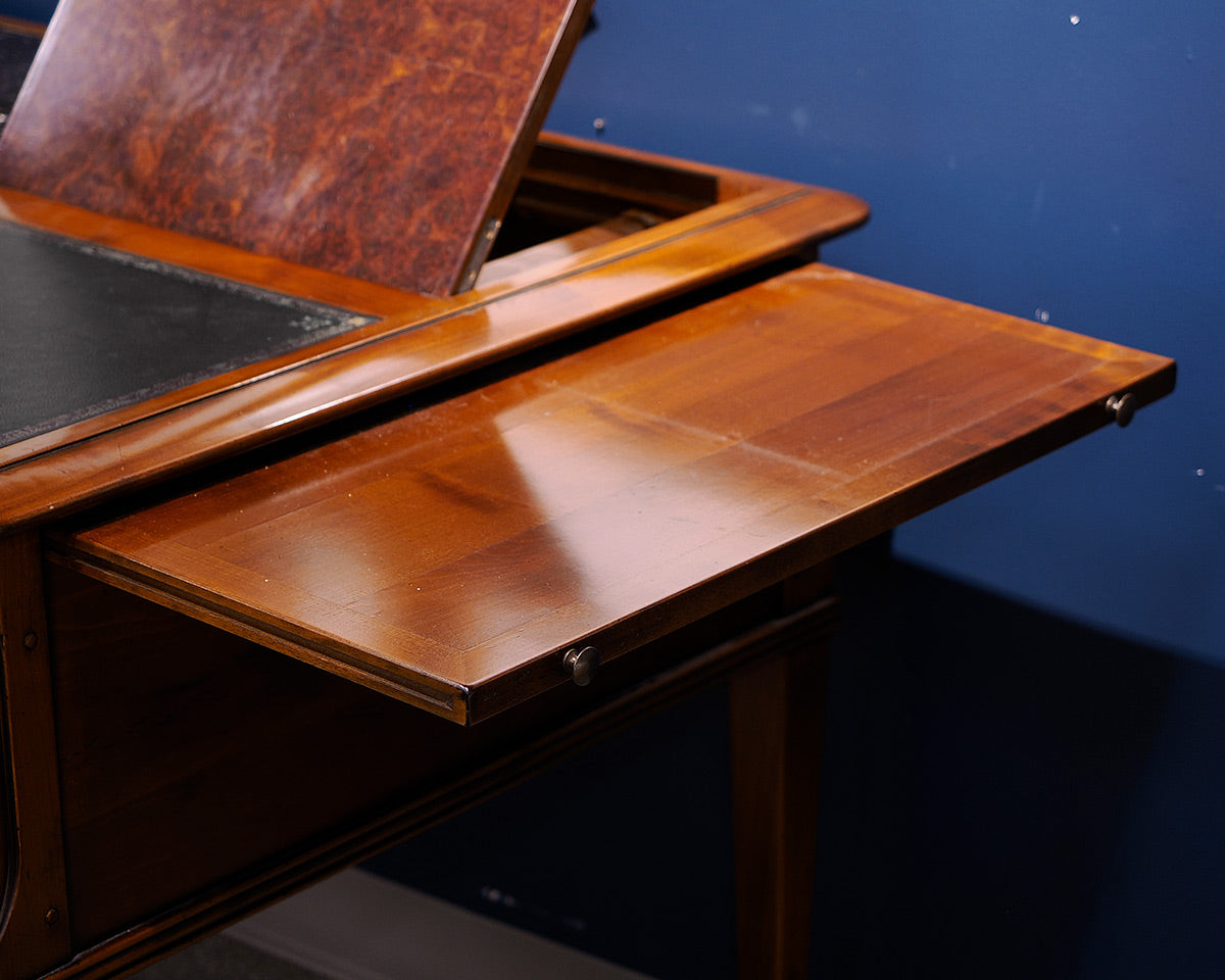 Leather and Marble Top French Desk