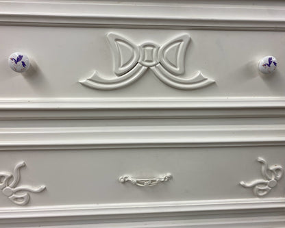 Disney Enchanted Princess Ivory 4 Drawer Chest with Bow Accents