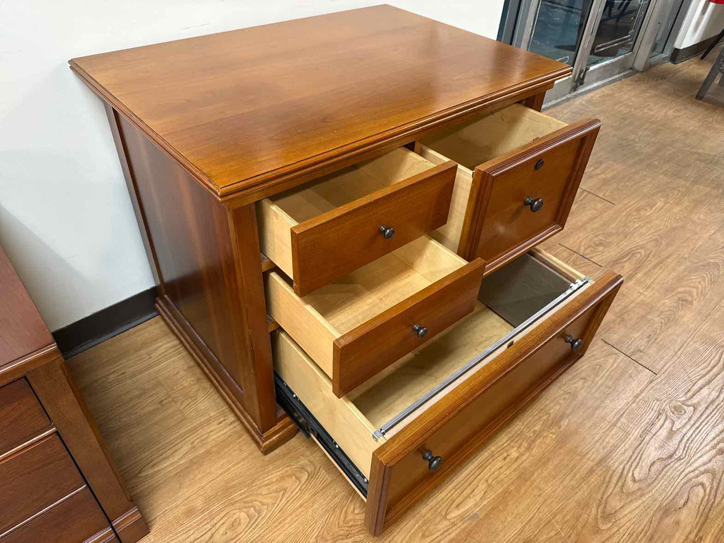 Stanley Office Storage Credenza w/ Filing Cabinets