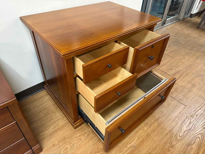 Stanley Office Storage Credenza w/ Filing Cabinets