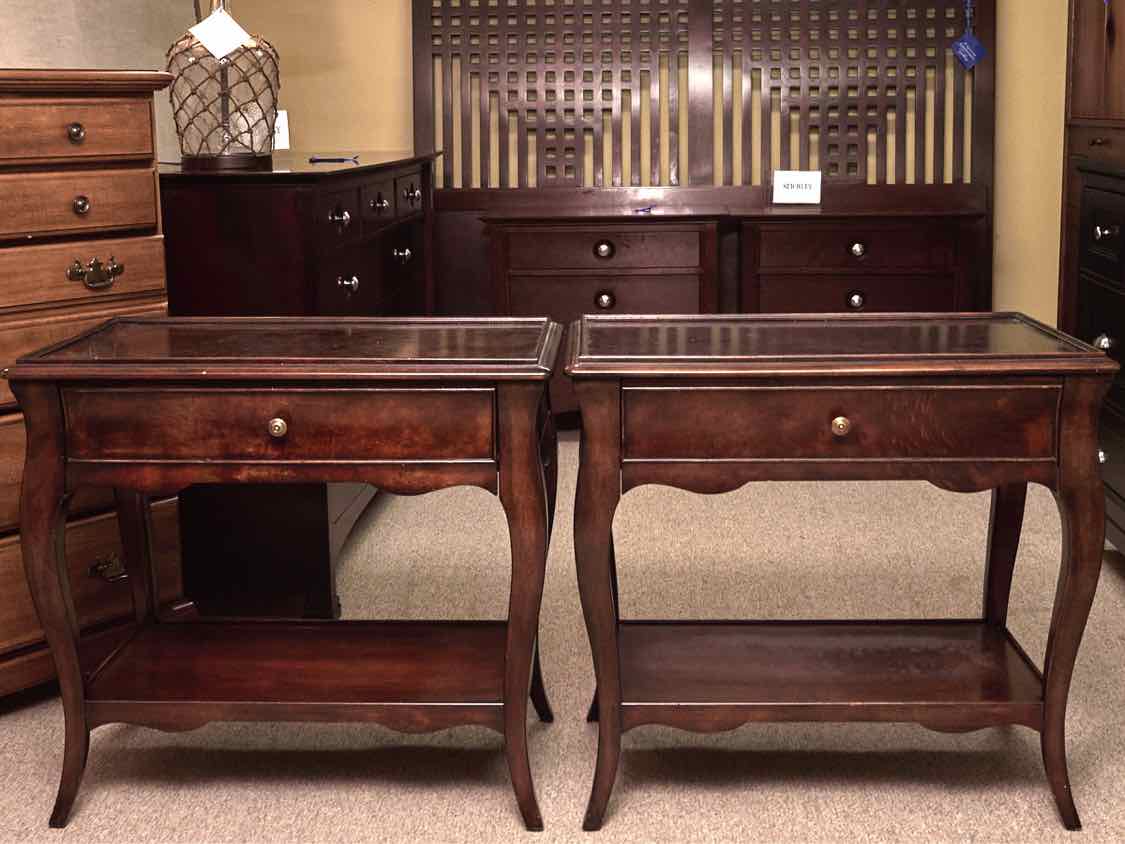 Pair Of Bernhardt 1 Drawer & Lower Shelf Side Table/  Nightstands
